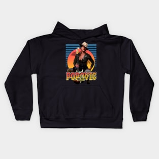 Retro Flyer Style Ana Popovic Fan Art Design Kids Hoodie